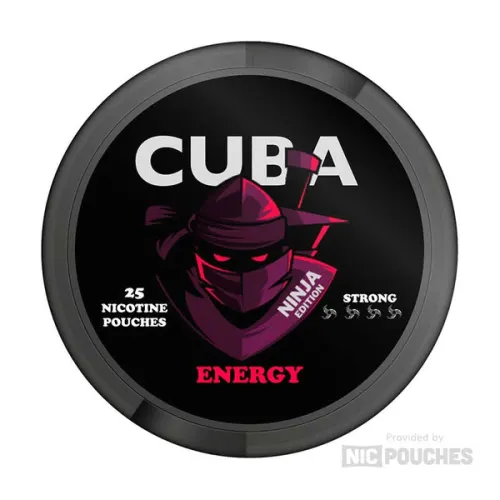CUBA Energy Ninja nicotine pouches tin