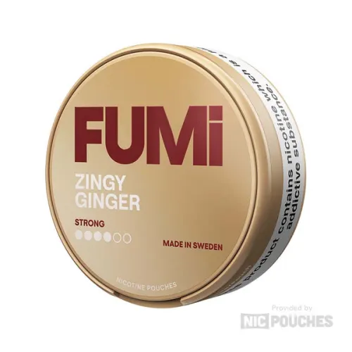 FUMI Zingy Ginger nicotine pouches tin
