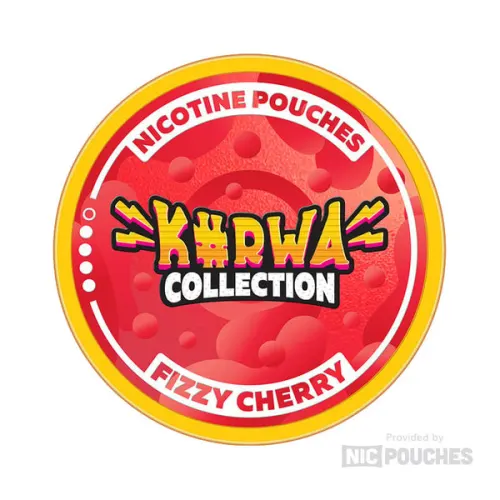 Kurwa Collection Fizzy Cherry nicotine pouches tin