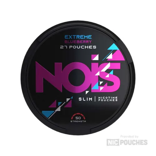 NOIS Blueberry Extreme nicotine pouches tin