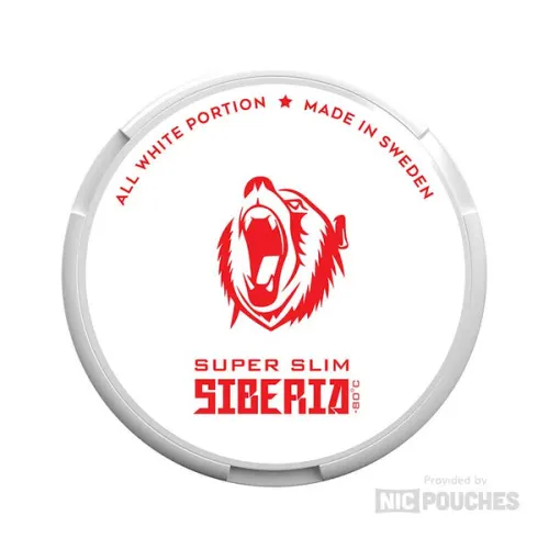 Siberia Super Slim nicotine pouches tin